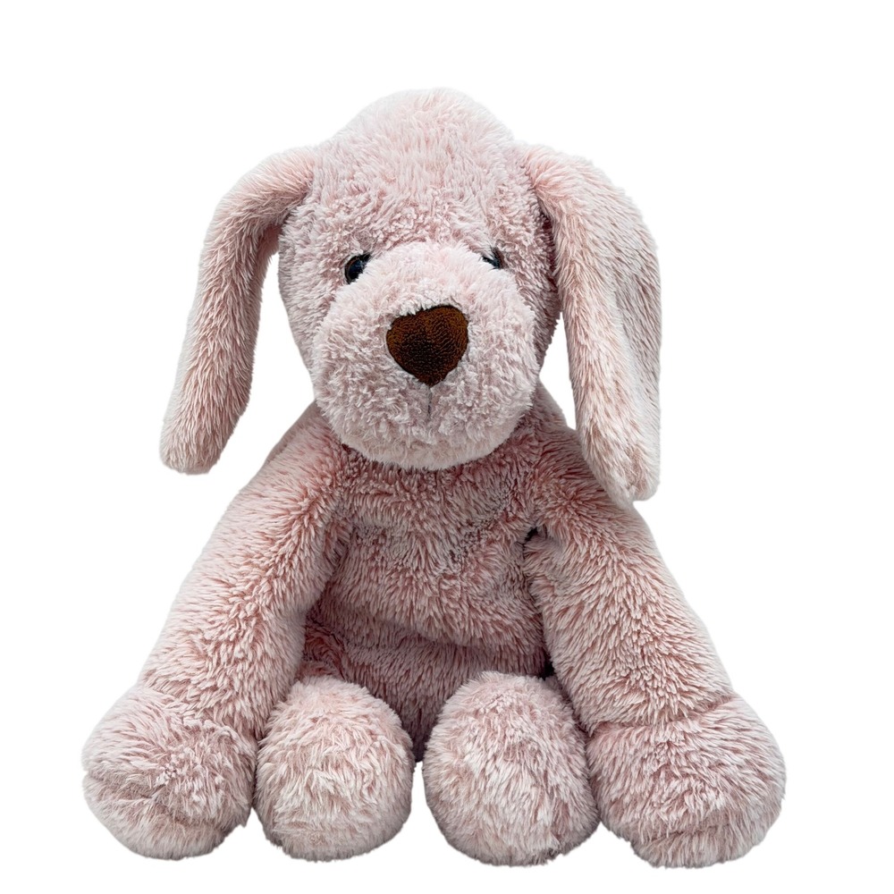 Animal Adventure Pink Puppy Dog Plush Stuffed Animal Floppy Ears 12 inch Seated